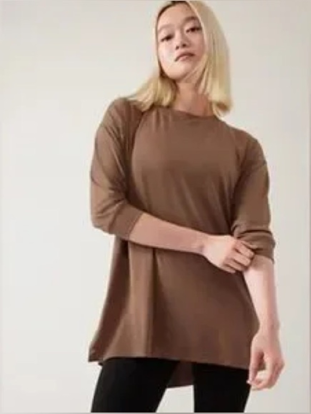 Athleta Brown Oversized Tunic Top